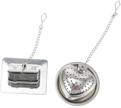 Ciieeo 6pcs Quality Stainless Steel Tea Strainer Fine Mesh Hanging Tea Filter for Infuser for Soup Chinese Medicine