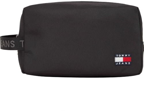 Tommy Jeans TJM Ess Daily Nylon Washbag Am0Am12925, Trousse de Toilette Homme, Black (Black), OS