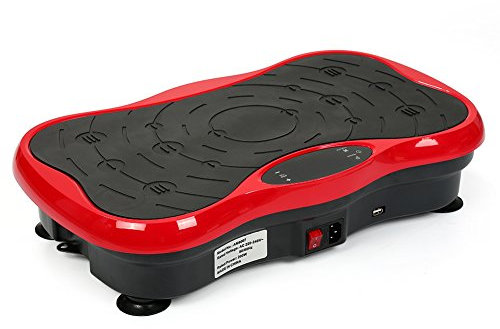 Belfoyer Reject Fat Swing Fitnessgerät, Vibrationsplatte, 3 Farben, geeignet für Wohnzimmer und Fitnessstudio (Schwarz Rot)
