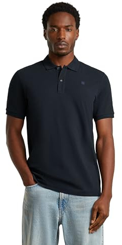 G-STAR Raw C.V. Men's Dunda Overdyed Slim Polo Shirt, Blue, L