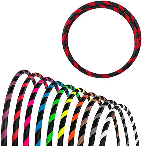 Faltbarer Anfänger Hula Hoop Reifen, Ø95cm, ROT