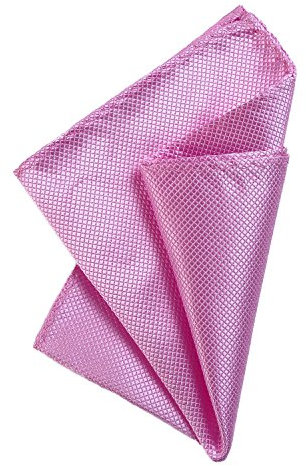DonDon Herren Einstecktuch 21 x 21 cm formstabil und verstellbar für feierliche Anlässe dunkelrosa