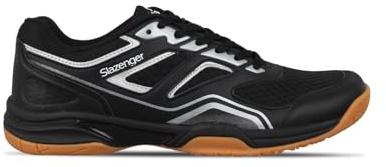 Slazenger Mens Indoor Trainers Black/Blue UK 6 (39)
