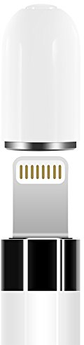 iMangoo Pencil Kappe, 1 Stück iPencil Magnetische Ersatzkappe für Apple Pencil Verwenden Sie für Backup Schutzdeckel Schützen Sie Ladeport Weiß