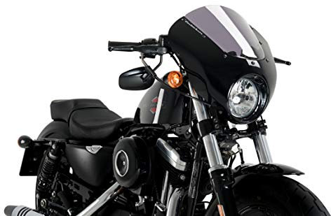 Customaccess Tête de Fourche Modèle Dark Night Noir Customacces für Harley Davidson Sportster Iron XL1200N 19' AZ1115N