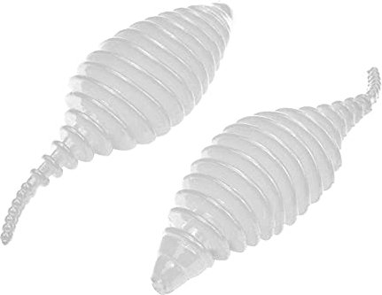 FTM Omura Baits Pongo 6,5cm 3,2g - 5 Gummiköder zum Forellenangeln, Forellenköder, Gummiköder zum Forellenangeln, Gummiköder zum Forellenangeln, Angelköder mit Käsegeschmack (Weiß)