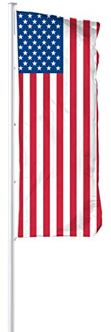 Vispronet® Nationalfahne 150x400 cm ✓ in Deutschland produziert ✓ versch. Materialien ✓ Hochformat (Supraflag®, USA)