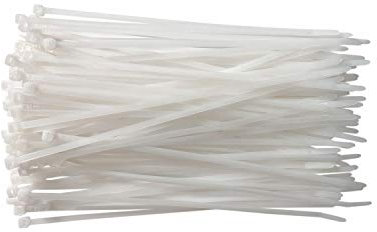 Kabelbinder – 350 mm x 4,8 mm – Premium-lange Kabelbinder – Nylon-Kabelbinder (100, natürlich)