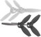 VGEBY RC Flugzeug Propeller 4-teilig RC Propeller Modifiziertes Zubehör Ersatz Passend für Bebop 2 Drohne(Schwarz und weiß)