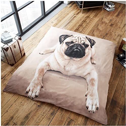 GC GAVENO CAVAILIA 3D Animal Dog Throws For Sofas Large, Animal Print Throw For Double Couch Bed Chairs, Cosy Fleece Bed Throws, Extra Large Throw Blanket For Bed, 200X240 Cm