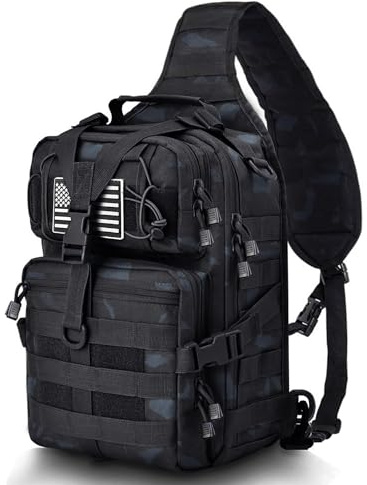 HAOMUK Herren Tactical Sling Bag-028 taktischer Sling Bag Rucksack (1er Pack)