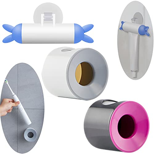 Generic BL35 Zahnbürstenhalter Wandmontage, Aufsteckbürsten, Elektrische Halte Ohne Bohreng Selbstklebender, Zahnbürste Organizer für Bad Bohren, Kunststoff