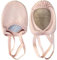 DANCEYOU Halbsohlen Ballettschuhe Elastische Ballettschläppchen Pirouette Tanzschuhe Schläppchen aus Leinen für Mädchen Kinder Damen Rosa L