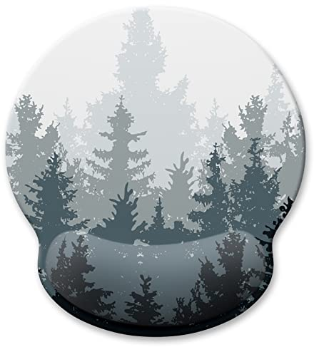 Atufsuat Ergonomisches Mauspad mit Handgelenkstütze, Memory-Schaumstoff, Handgelenkauflage, niedliches Computer-Laptop-Büro, Schmerzlinderungs-Mauspad für Gaming, Arbeit, Frauen, Mädchen