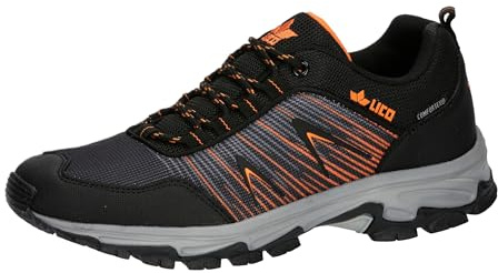 Lico Unisex Gander Traillaufschuhe, schwarz/Marine/orange, 44 EU