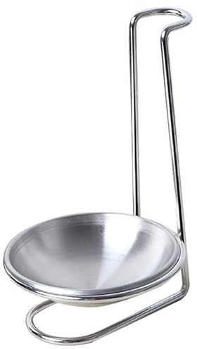 Poggia Cucchiaio Acciaio Inossidabile, da 18cm, poggiamestolo per Piano Cottura, Porta Utensili da Cucina per Mestoli, Pinze, Posate, Spatola, Lavabile in Lavastoviglie
