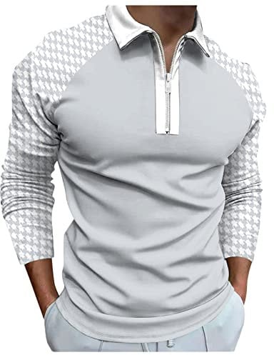 NQyIOS Men's Polos Short Sleeve Contrasting Colors Golf Tennis Polo Shirts Mens Funny T Shirts Sales Clearance Mens Golf Tops T-Shirts White