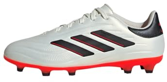 adidas Copa Pure II League Firm Ground Boots Fußballschuhe, Ivory/Core Black/Solar Red, 37 1/3 EU