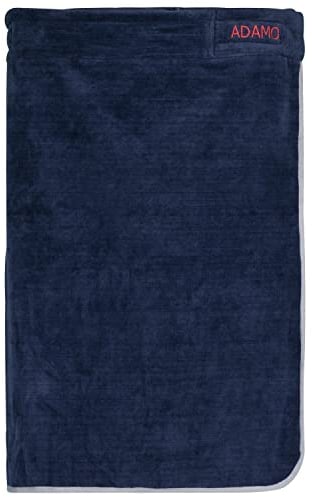 ADAMO XXL-Sauna Kilt dunkelblau Modell Lahti für Herren in Übergrößen mit Klettverschluss (65 x 210 cm)
