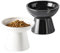 Victob Extra Wide Raised Cat Bowls, 6.25 inch Elevated Cat Food Water Bowls, Wide Shallow Cat Food Dish Whisker Fatigue Cat Bowl, Lead & Cadmium Free