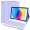Keyboard case for ipad 10th Generation 2022/A16 11th Generation inch 2025(10.9/11 Inch), UK Layout Detachable Wireless Bluetooth Keyboard Case for ipad 11/10 Gen-Purple