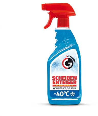 Gamix Scheibenenteiser mit Nano-Technologie | Enteisungsspray bis -40°C | Kratzfreie Auto-Enteisung | Klare Sicht für Windschutzscheiben | 4 x 500 ml