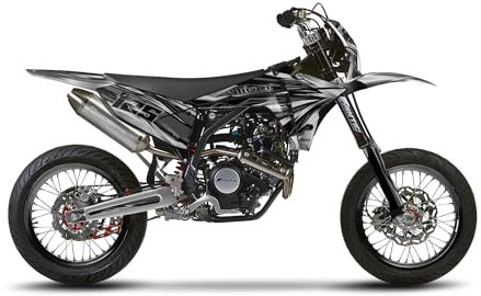 Arider Dekor (Aufkleber) für Fantic XMF 50/125 (2023) | Lightning Edition (Grau)