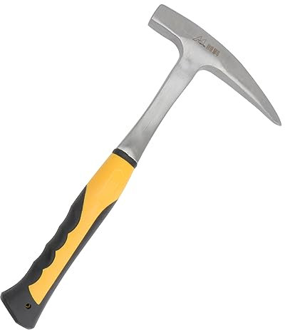 Hemobllo Ergonomischer Hammer Aus Kohlenstoffstahl mit Spitze für Geologische Erkundungen