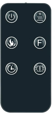 Replace Remote Control Compatible for Mainstays Wall Mounted Fireplace WFP-22C