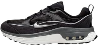 NIKE Air Max Bliss Womens Running Trainers DZ6754 Sneakers Shoes (UK 7.5 US 10 EU 42, Black Metallic Silver Oil Grey 002)