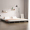 AJJHUUKI Home Outdoor Sonstiges Palettenbett grau 120x190 cm kleines Doppelbett Holz Kiefer