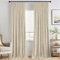 MIULEE Beige Velvet Pencil Pleat Darkening Curtains for Bedroom 2 Panel Set, Super Soft Luxury Home Decor Living Room, Thick Room Darkening Curtains 90 Drop, Each 46 x 90 Inche