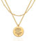 Jenosy 18K Vergoldet Geburt Blume Kette Layered Damen Gold Kette mit Chrysantheme November Anhänger Hypoallergene Modeschmuck für Frauen und Mädchen