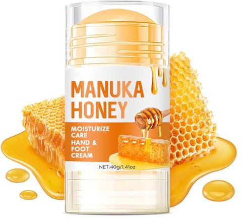 Honey Foot Cream, Hand & Heel Cream for Very Dry Hands & Feet (40 ml), Cracked Heel Repair Cream, Intensive Moisturising for Cracked Skin for Women & Men - 40g (1pcs, 40ml)