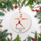 Weihnachtsbaumschmuck Yoga Yoga Santa Nama-Schlitten, Für Yogi, Yogalehrer, Meditation, Runde Keramik Ornament Ideal Weihnachtsschmuck Multicolor Christbaumschmuck Anhänger Für Holiday Party