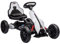 HOMCOM 12V Electric Go Kart for Kids, Ride-On Racing Go Kart with Forward Reversing, Rechargeable Battery, 2 Speeds, for Boys Girls Aged 3-8 Years Old - White