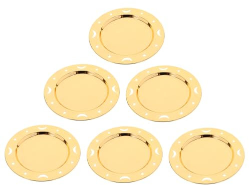 VINTORKY Metallische Obst-serviertabletts Trennwände Vielseitiges Party-platten-set Für Desserts