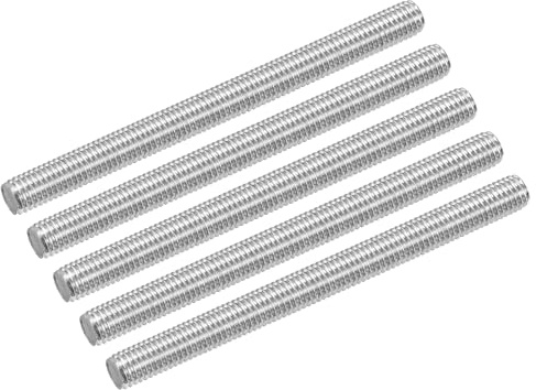 QUARKZMAN 10 Stück Gewindestange M10 x 120mm Vollgewinde Stange 304 Edelstahl Rechtsgewinde Stäbe für Ankerbolzen, Klemmen, Haken und U-Bolzen, M10-1,5 Gewindesteigung