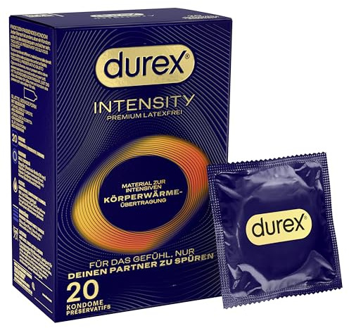 Durex Intensity Kondome, ultra dünn, intensive Wärme, 20 Stück