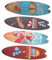 Cabilock 4Stücke Teiliges Holz Surfbrett Schild Wanddekoration Vintage Holzhandwerksornament Für Strand Und Wohnraumgestaltung Dekoratives Surfbrett Für Gemütliches