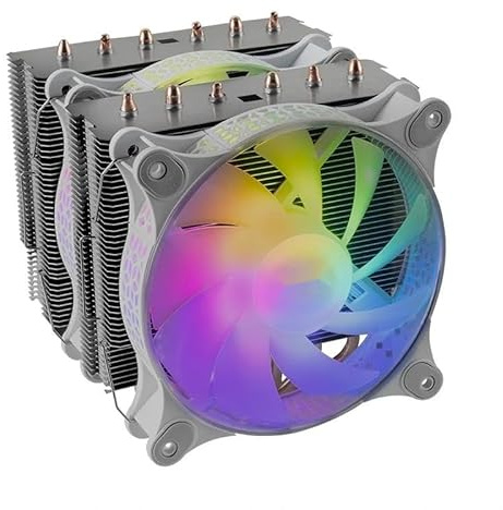 Cooler de CPU 6X HP 300W Blanco - Refrigeración eficiente, diseño atractivo, ideal para mejorar el rendimiento y prolongar la vida del procesador.