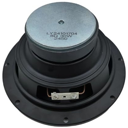 CARISSETT Altavoz de rango medio resistente al agua de 6.5 pulgadas, 8 ohmios, 30 W, bocina de marco de aluminio IPX5 para sistemas auditivos de coche
