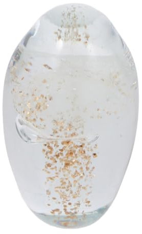 OUNONA Quallenfigur Glasdekoration Kreative Desktop Verzierung Quallen Design für Zuhause Büro und Restaurant Hochwertiges Glasmaterial Einzigartiges