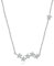 NHYHEHMR Mädchen Schmuck Accessorie Halskette für Frauen weiße Zirkonstar Trendy minimalistische Frauenhänger Halskette Einzigartige koreanische Halskette
