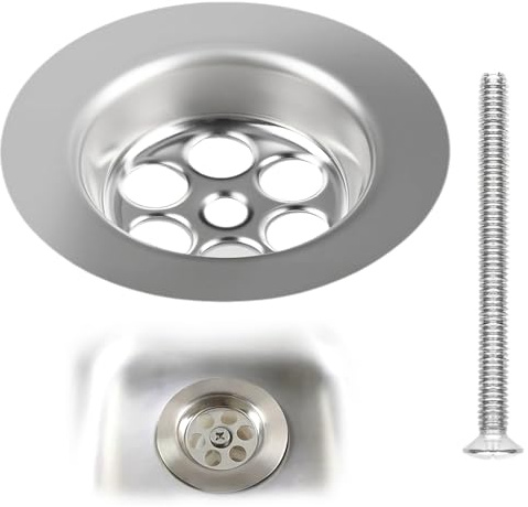 70mm Kitchen Sink Plug Replacement,Stainless Steel Bath Plug Replacement for Water Leakage