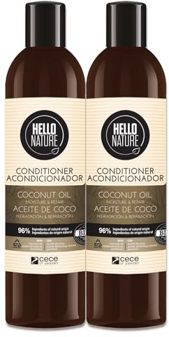 P-Beauty Naturkosmetik Conditioner mit Kokosöl - Haarspülung für trockenes, geschädigtes Haar mit Arganöl & Panthenol, silikonfrei, vegan - Haarpflege Spülung für trockenes Haar - Haarmaske (2x300ml)