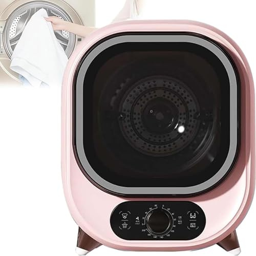 Petit Sèche-Linge, Sèche-Linge À Condensateur Portable De 5 Kg, Capacité Charge 0,8 Kg, Pour Comptoir Ou Appartement, Maison, Dortoir, RV(Pink)