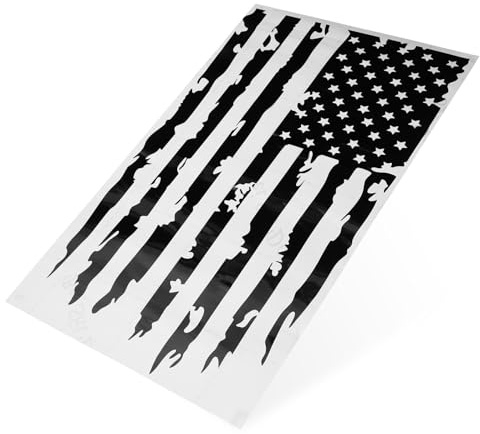 EPIGEIST Autocollant Voiture Drapeau AméRicain Noir Sticker Pour Voiture Pare-Chocs RéSistant Soleil Pluie DéCoration ExtéRieure VéHicule Suv Moto Camion 1 PièCe