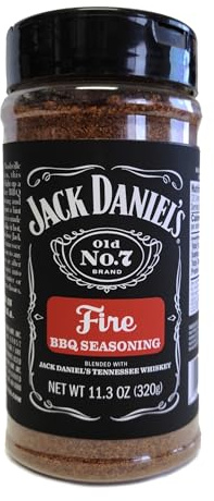 Jack Daniel ́s Fire BBQ Seasoning Scharfe Gewürzmischung für Fleisch 320 g JD-01775