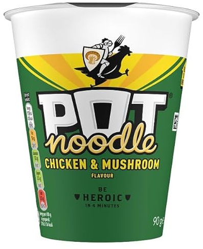 Pot Noodle Chicken & Mushroom Instant Noodles 90 g | Case of 12